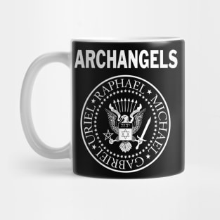 Archangels - Lesser Banishing Ritual of the Pentagram (Retro Punk Rock Parody) Mug